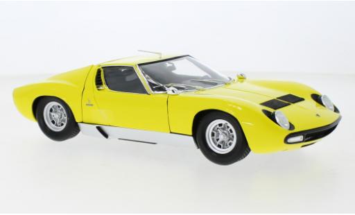 Diecast model cars Lamborghini Miura SV P400 yellow 1970 1/18 Kyosho