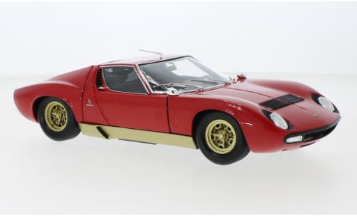 Diecast model cars Lamborghini Miura SV P400 red/gold 1970 1/18 Kyosho
