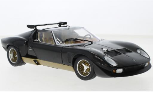 Diecast model cars Lamborghini Miura SVR black/gold 1/18 Kyosho