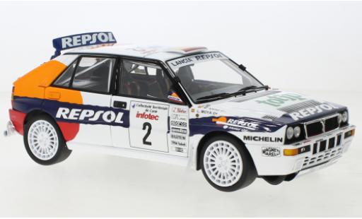 Diecast model cars Lancia Delta HF Integrale Evoluzione II Evolutione No.2 Repsol Rally WM Tour de Corse 1993 1/18 Kyosho