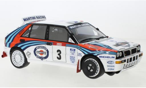 Diecast model cars Lancia Delta HF Integrale Evoluzione Evolutione No.3 Martini Racing Martini Rally WM Tour de Corse 1992 1/18 Kyosho