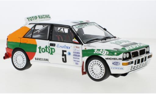 Diecast model cars Lancia Delta Club Italia HF Integrale No.5 Jolly Totip Rally WM Rally Monte Carlo 1993 1/18 Kyosho