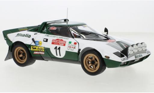 Diecast model cars Lancia Stratos HF No.11 Alitalia Rally WM Rally San Remo 1975 1/18 Kyosho