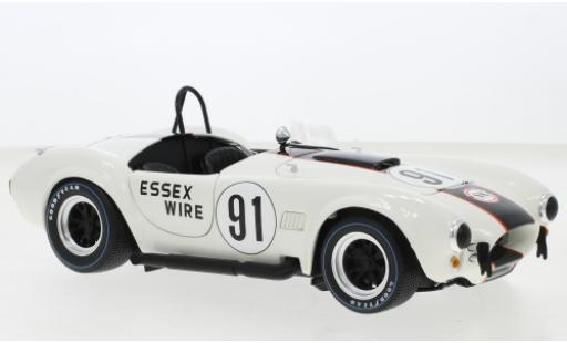 Diecast model cars Shelby Cobra 427 S/C white/blue Essex Wire 1/18 Kyosho