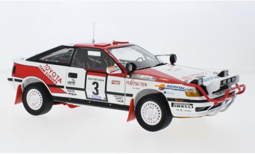 Diecast model cars Toyota Celica ST165 GT-quatre No.3 Team Kenia Rally WM Safari Rally 1990 1/18 Kyosho