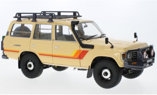 Diecast model cars Toyota Land Cruiser 60 beige/D&Atilde;&copy;corer 1/18 Kyosho