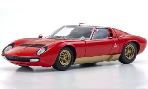Diecast model cars Lamborghini Miura SV red/gold 1970 1/18 Kyosho