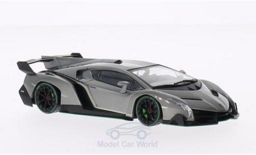 Diecast model cars Lamborghini Veneno Coupe metallic grey/green 1/43 Kyosho