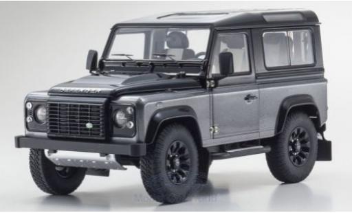 Diecast model cars Land Rover Defender 90 Final Edition grey 1/18 Kyosho