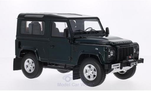 Diecast model cars Land Rover Defender 90 green 1/18 Kyosho