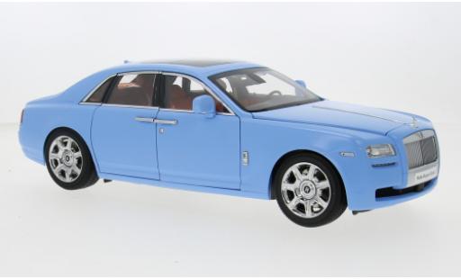 Diecast model cars Rolls Royce Ghost Base matt-blue 2009 1/18 Kyosho