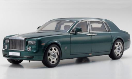 Diecast model cars Rolls Royce Phantom EWB metallic green 2003 1/18 Kyosho