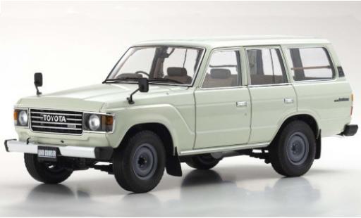 Diecast model cars Toyota Land Cruiser 60 white RHD 1/18 Kyosho