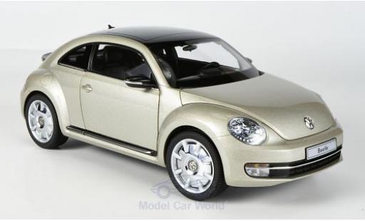 Diecast model cars Volkswagen Beetle Base Coupe metallic beige 2011 1/18 Kyosho