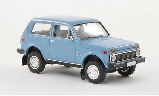 Lada Niva Base 1/87 Brekina blue diecast model cars