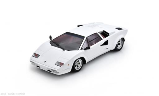 Diecast model cars Lamborghini Countach 5000 Quattrovalvole QV white 1/18 Spark