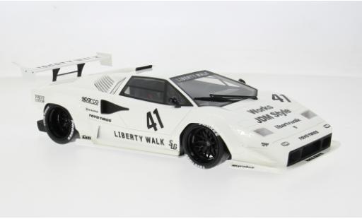 Diecast model cars Lamborghini Countach LB-Works weiss 1988 1/18 GT Spirit
