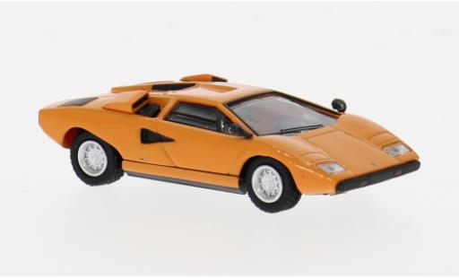 Diecast model cars Lamborghini Countach LP 400 40 orange 1/87 Minichamps