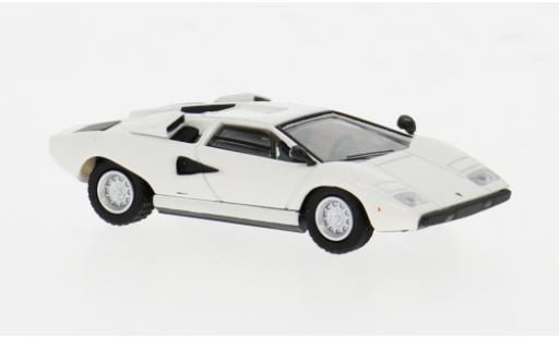 Diecast model cars Lamborghini Countach LP 400 40 white 1/87 Minichamps