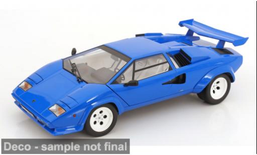Diecast model cars Lamborghini Countach 5000 Quattrovalvole LP 5000S QV blue 1985 1/12 KK Scale