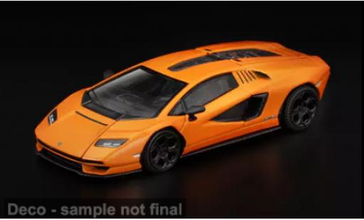 Diecast model cars Lamborghini Countach LPI 800-4 LP1 orange 1/64 Pop Race