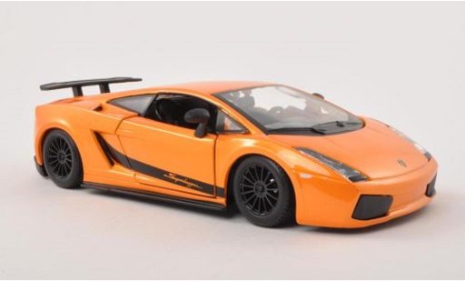 Lamborghini Gallardo Superleggera 1/24 Burago orange 2003 diecast model cars
