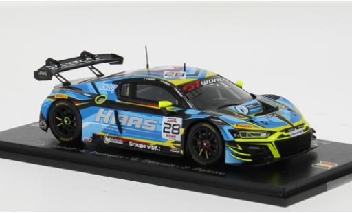 Diecast model cars Lamborghini Huracan GT3 EVO 2 2 24h Spa 2025 Haas RT #28 X.Knauf/S.Balcaen 1/43 Spark