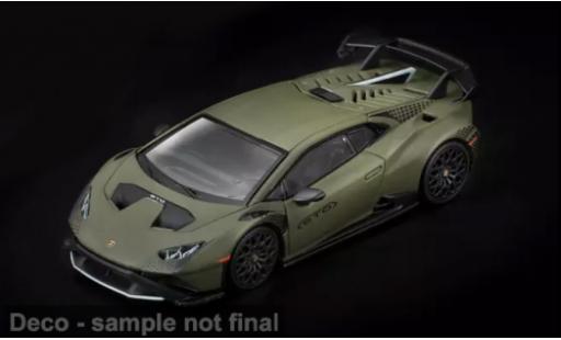 Diecast model cars Lamborghini Huracan STO olive 1/64 Pop Race