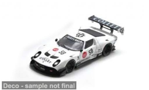 Diecast model cars Lamborghini Miura GT Evo LB-Silhouette Works white/black 1/64 INNO64
