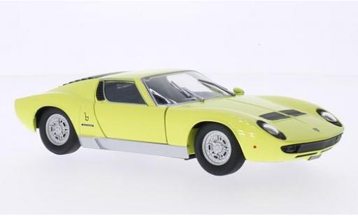 Diecast model cars Lamborghini Miura P400 S yellow 1/24 Motormax