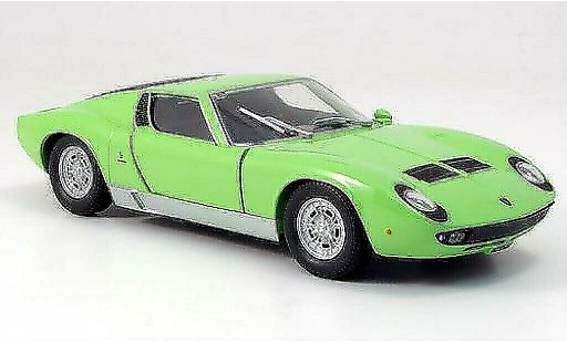 Lamborghini Miura P400 1/24 Motormax S green diecast model cars