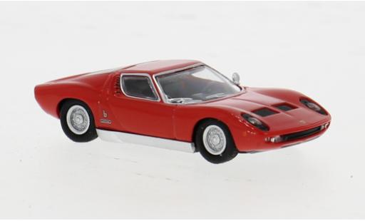 Diecast model cars Lamborghini Miura Base red 1966 1/87 Minichamps