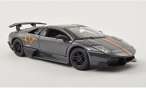Lamborghini Murcielago LP670-4 1/24 Burago SV grey/orange/black diecast model cars