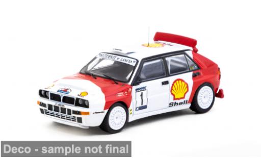 Diecast model cars Lancia Delta HF Integrale Mog&Atilde;&frac14;rt-Salg&Atilde;&sup3; Rally 1993 #1 L.S.Ranga/E.B&Atilde;&frac14;ki 1/64 Tarmac Works