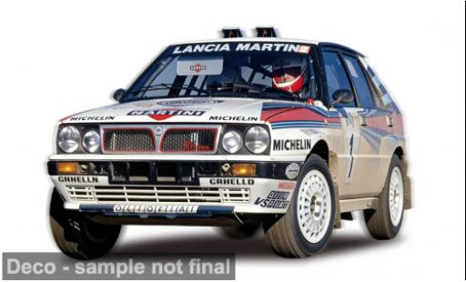 Diecast model cars Lancia Delta HF Integrale Rally San Remo 1988 #1 M.Biasion/T.Siviero 1/18 Sun Star
