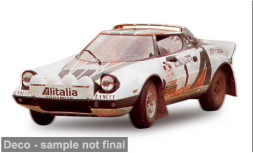 Diecast model cars Lancia Stratos HF Rally Portugal 1976 #1 S.Munari/S.Maiga 1/18 Sun Star
