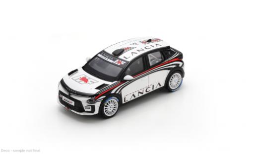 Diecast model cars Lancia Ypsilon HF Rally Rally4 white/Dekor 1/43 Spark