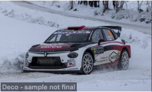 Diecast model cars Lancia Ypsilon HF Rally Rally2 Integrale Monte Carlo 2026 #21 Y.Rossel/A.Dunand 1/18 IXO