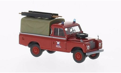 Land Rover 109 Base 1/87 Brekina Plane Fire brigade Littau Berg (CH) diecast model cars