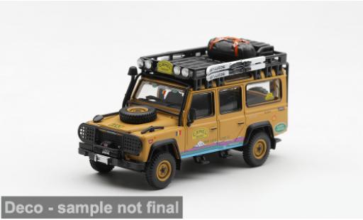 Diecast model cars Land Rover Defender 110 Camel Trophy Camel Trophy Tierra del Fuego 1998 Camel Trophy Team Romania Camel Trophy 1/64 Mini GT