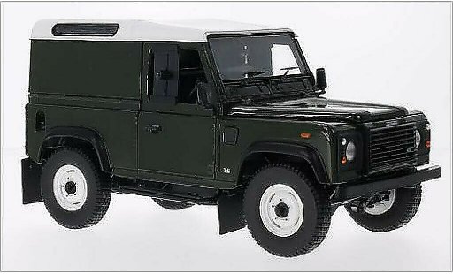 Land Rover Defender 90 1/18 Universal Hobbies County Hardtop green/white RHD 2004 diecast model cars