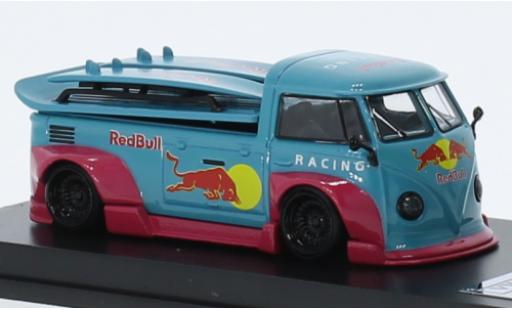 Diecast model cars Volkswagen T1 Base Pick Up RWB Red Bull 1/64 Lang Feng Model