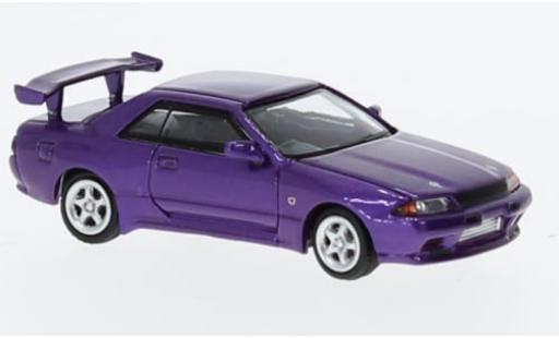 Diecast model cars Nissan Skyline R32 GT-R () metallise purple 1/87 Lang Feng Model