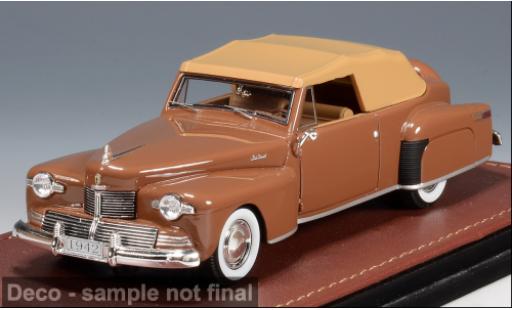 Diecast model cars Lincoln Continental 1942 beige 1/43 GLM