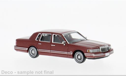 Diecast model cars Lincoln Town Car Base red 1991 1/87 PCX87