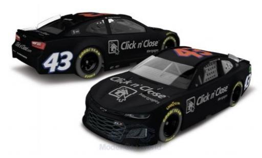 Diecast model cars Chevrolet Camaro RS No.43 Richard Petty Motorsports Click n Close Nascar 2018 Testfahrzeug D.Wallace Jr. 1/64 Lionel Racing