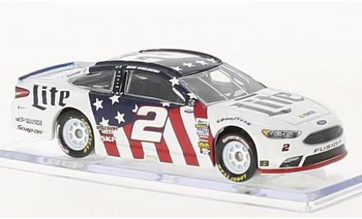Diecast model cars Ford Fusion Nascar No.2 Team Penske Miller Lite Patriotic 2017 B.Keselowski sans Vitrine 1/64 Lionel Racing