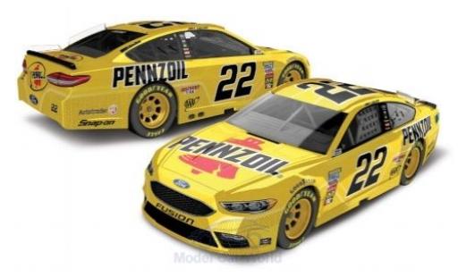 Diecast model cars Ford Fusion Nascar No.22 Team Penske Pennzoil 2018 J.Logano 1/64 Lionel Racing