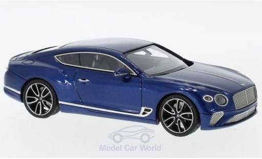 Diecast model cars Bentley Continental GT metallic blue 2018 1/43 Look Smart