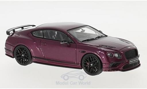 Diecast model cars Bentley Continental Supersports metallic purple 1/43 Look Smart